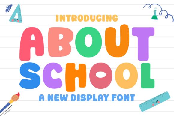 About School: Channeling Youthful Creativity Through Playful Typography