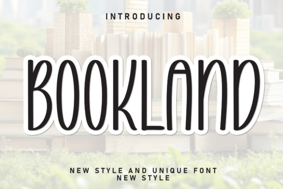 Bookland: A Charming Handwritten Display Font