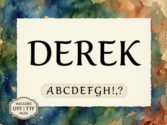 Derek: Commanding Attention Through Modern Typographic Authority