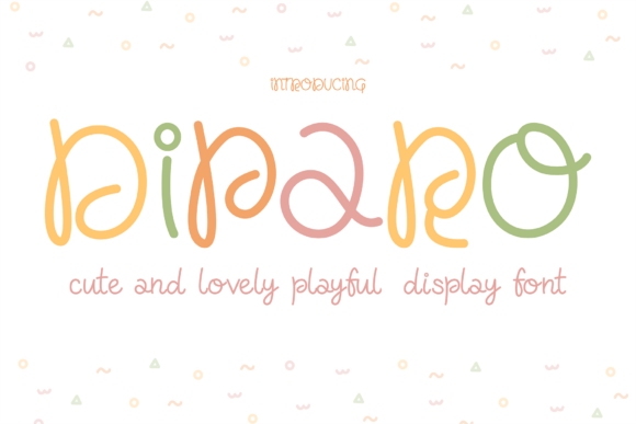 Diparo Font: Whimsical Display Type for Creative Projects