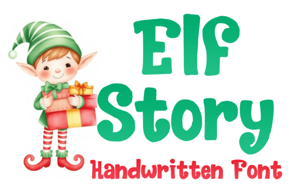 Elf Story: Strategic Application of Festive Display Typography