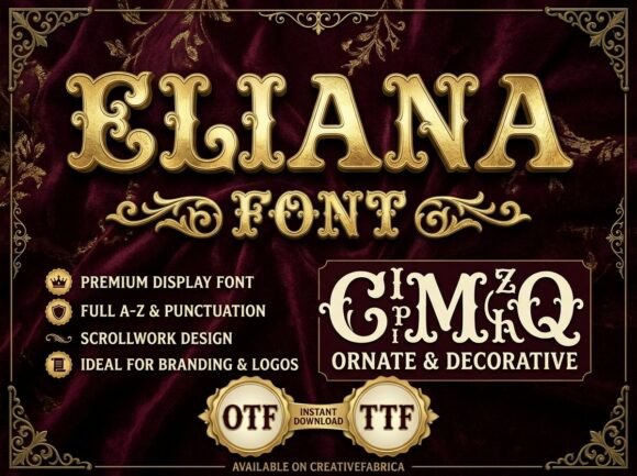 Eliana: Elevating Visual Identity with Bold Decorative Typography