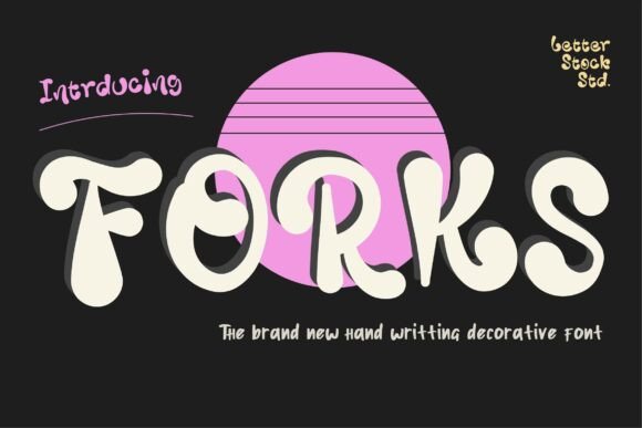Forks Font: Bold Urban Handwritten Typography