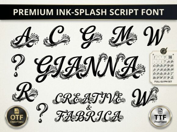 Gianna: Fluid Calligraphy for Dynamic Design