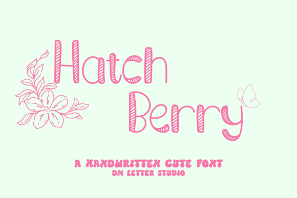 Hatch Berry: A Cute Handwritten Font for Playful Designs