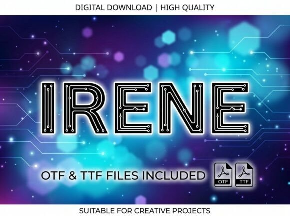 Irene Font: Bold Decorative Display Typography