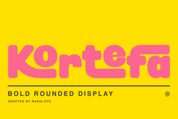 Kortefa: Bold Rounded Display Font for Modern Brands