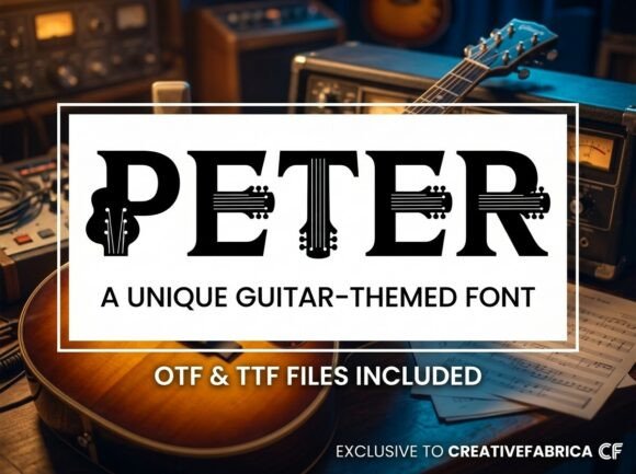 Peter: Elevating Visual Identity with Bold Decorative Typography