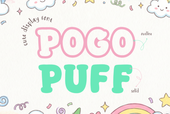Pogo Puff: A Whimsical Display Font for Creative Projects