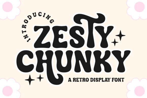 Presenting Zesty Chunky: The One-Stop Font for Retro and Modern Creative Needs