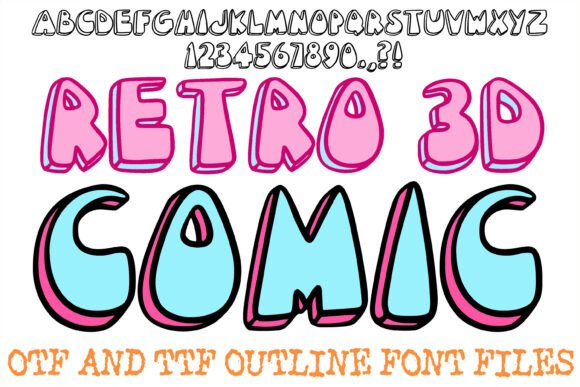 Retro 3D Comic: Strategic Typography for High-Impact Visual Communication