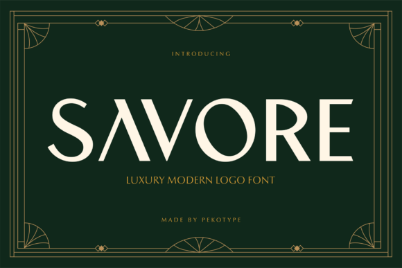 Savore: Strategic Typography for Modern Luxury Branding