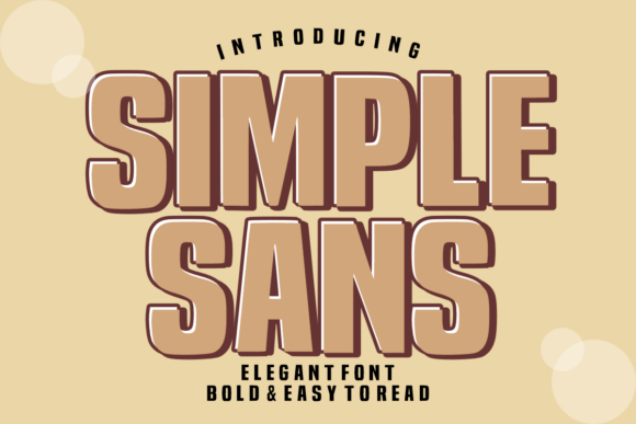 Simple Sans: Bold Elegance for Modern Design