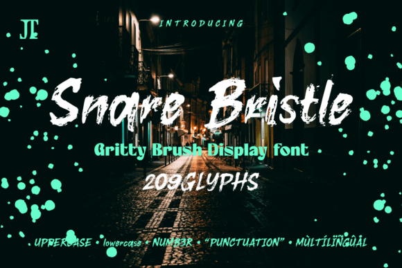 Snare Bristle: Harnessing Raw Brush Typography for Authentic Visual Communication
