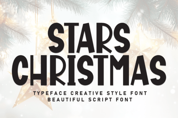 Stars Christmas: A Hand-Drawn Font for Warm Designs